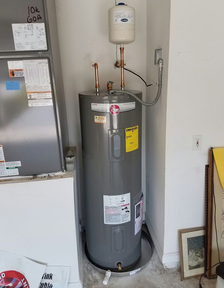 newly installed water heater